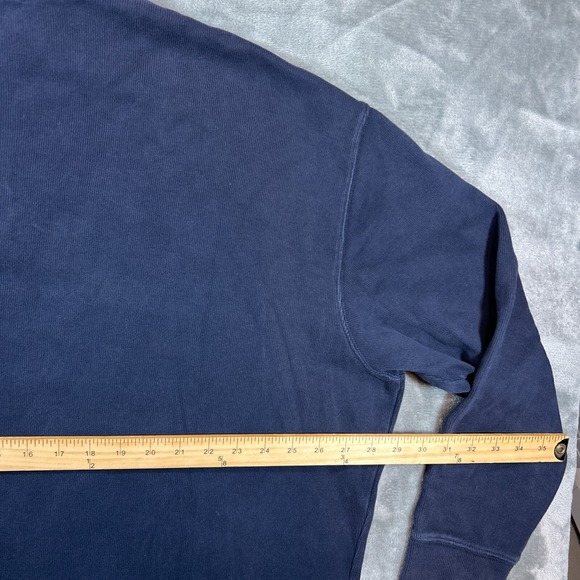 Polo Ralph Lauren Sweater Mens 2XB Blue 1/4 Zip Pullover Small Pony Cotton - Picture 7 of 10